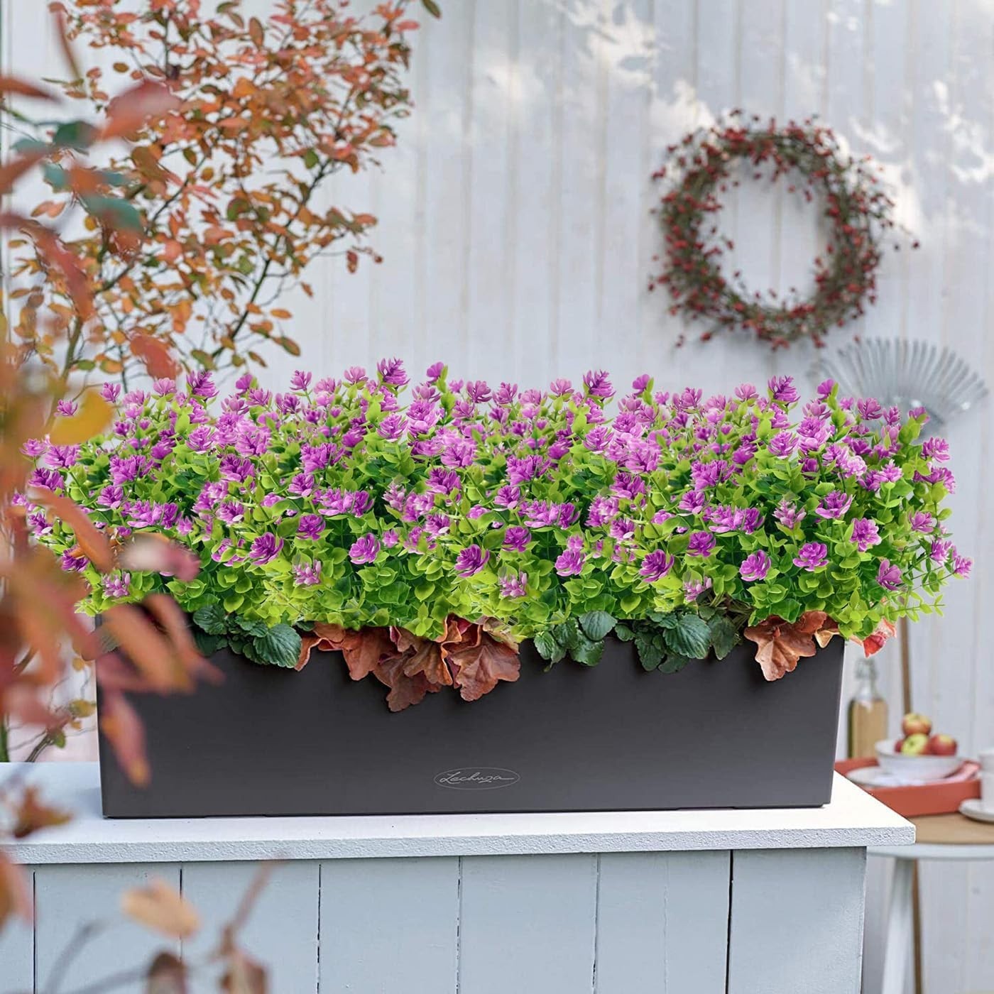 6-Pack UV-Resistant Artificial Outdoor Flowers for Decor