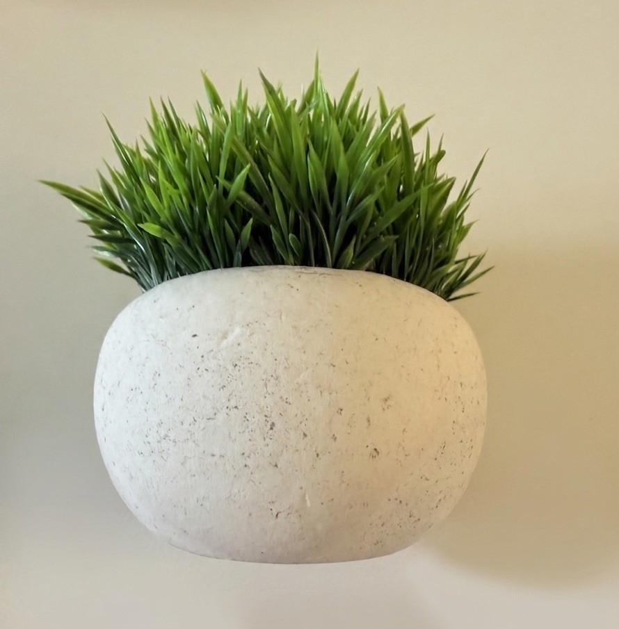 4 Pcs Mini Plastic Plant Grass In Small Pot Artificial Faux Greenery New