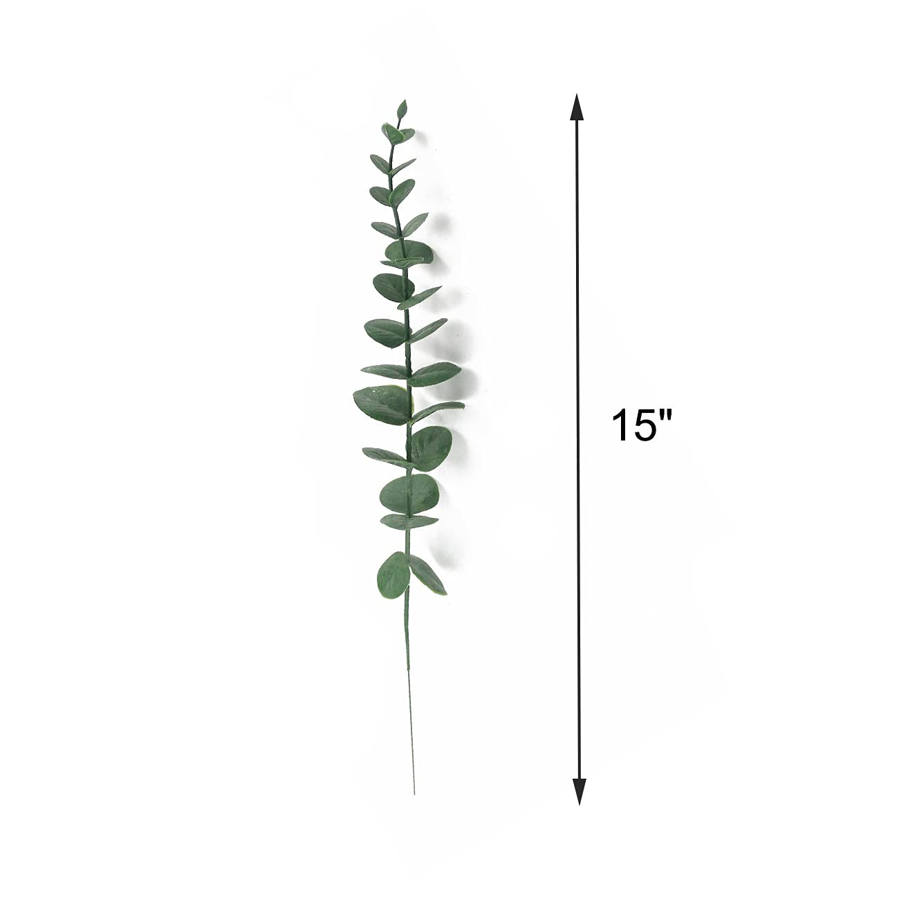 Tinsow 5 Pcs Real Touch Leaf Artificial Eucalyptus Stem Faux Eucalyptuses
