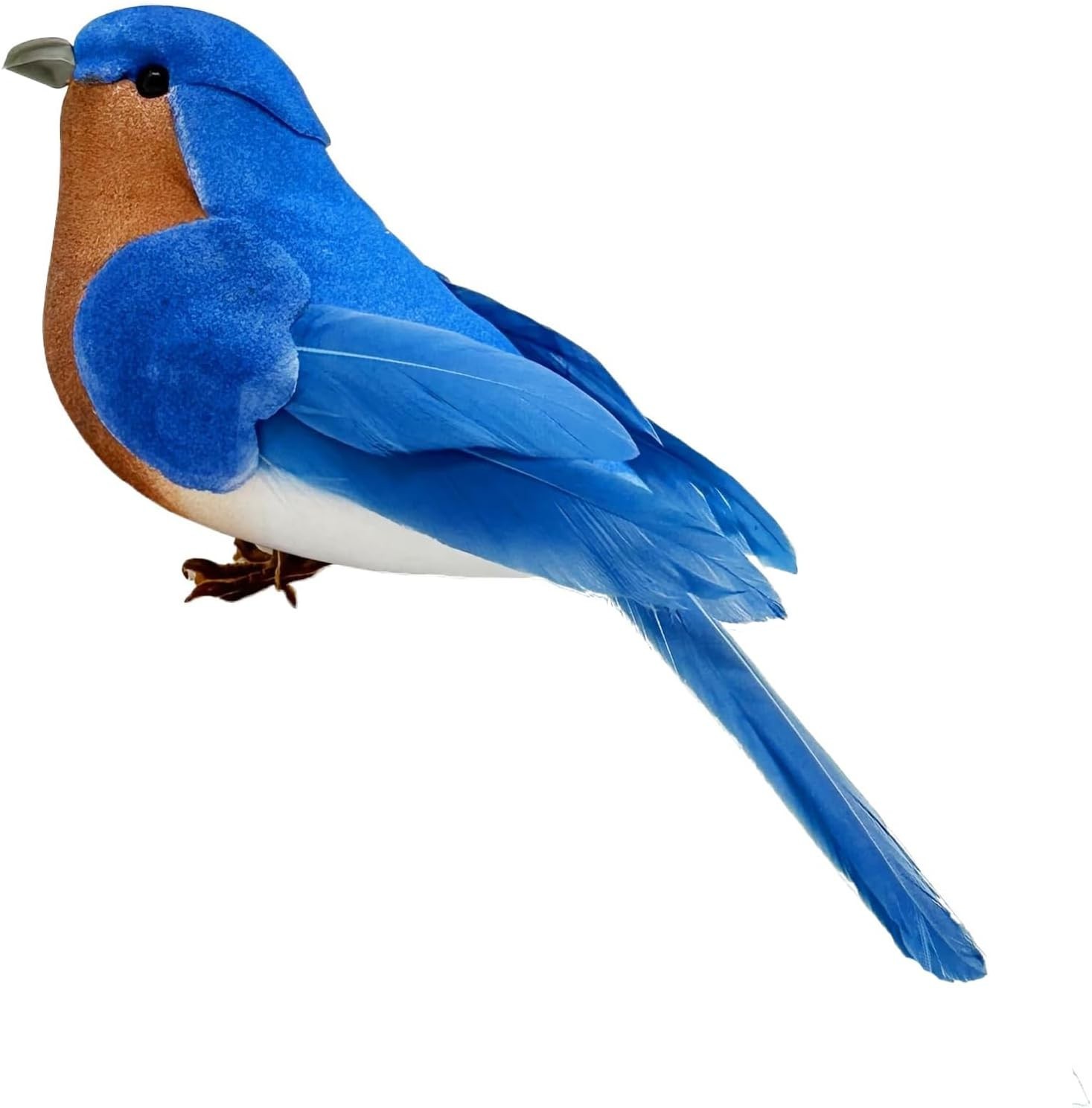 Elegant Blue Birds Realistic Artificial Figurines for Home Decor & Crafts