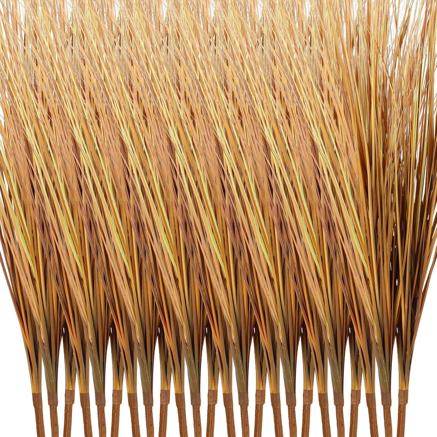 12 Pcs 33″ UV Resistant Faux Onion Grass for Indoor Outdoor Decor