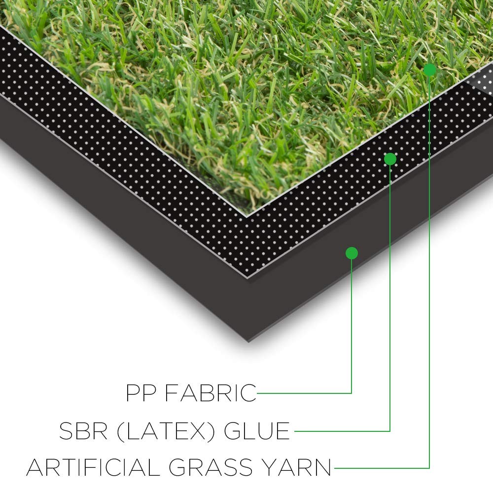 Artificial Grass 0.8″ Customized Size Astroturf For Dogs Fake Grass Outdoor Rug
