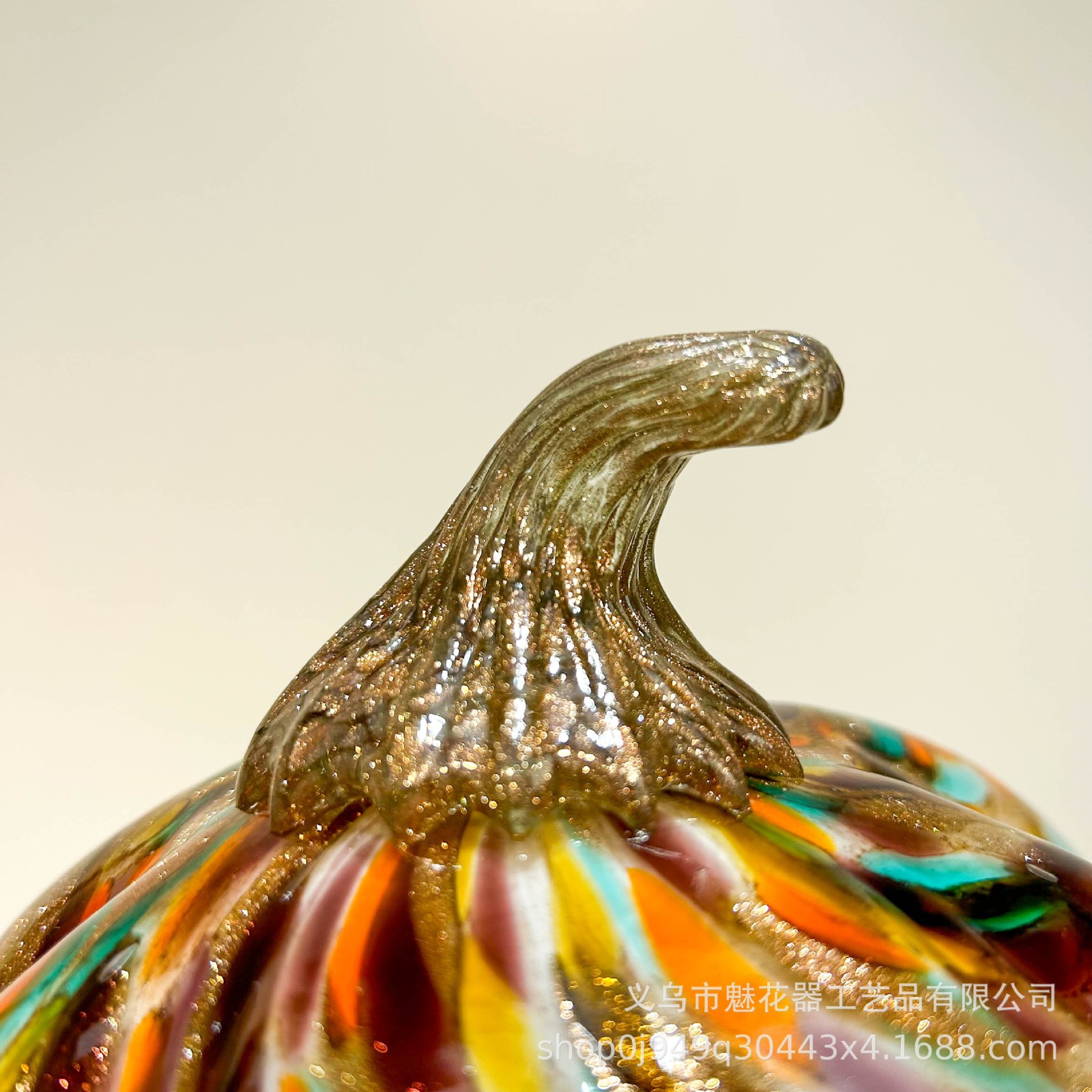 Modern glazed design light luxury pumpkin art ornament