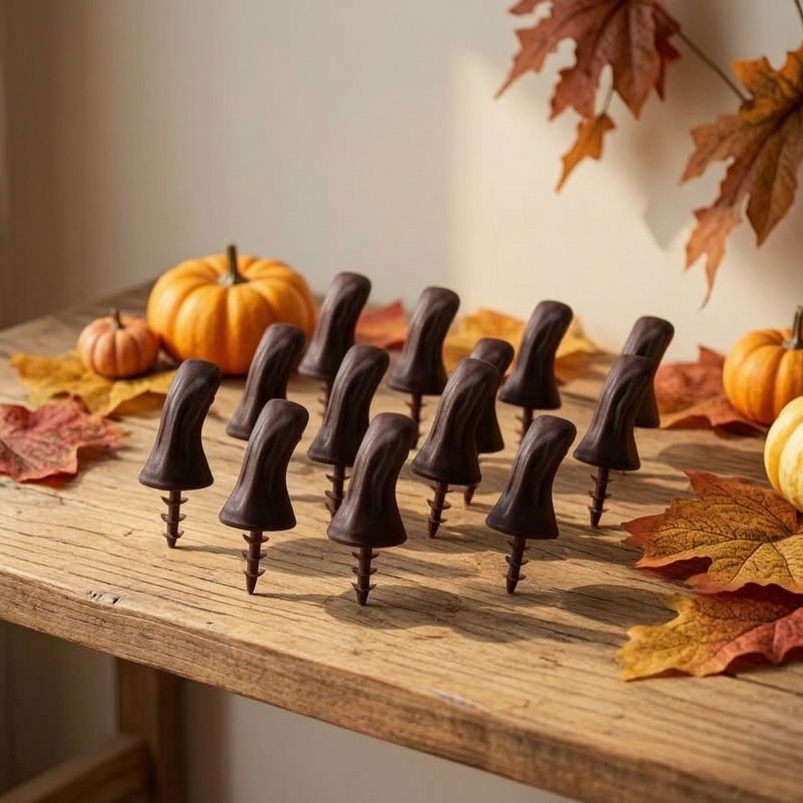 24 Pieces Synthetic Pumpkin Stems Artificial Craft Supplies Autumn