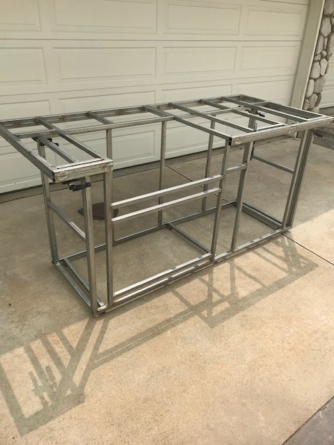 BBQ Island frame kit DIY 7′
