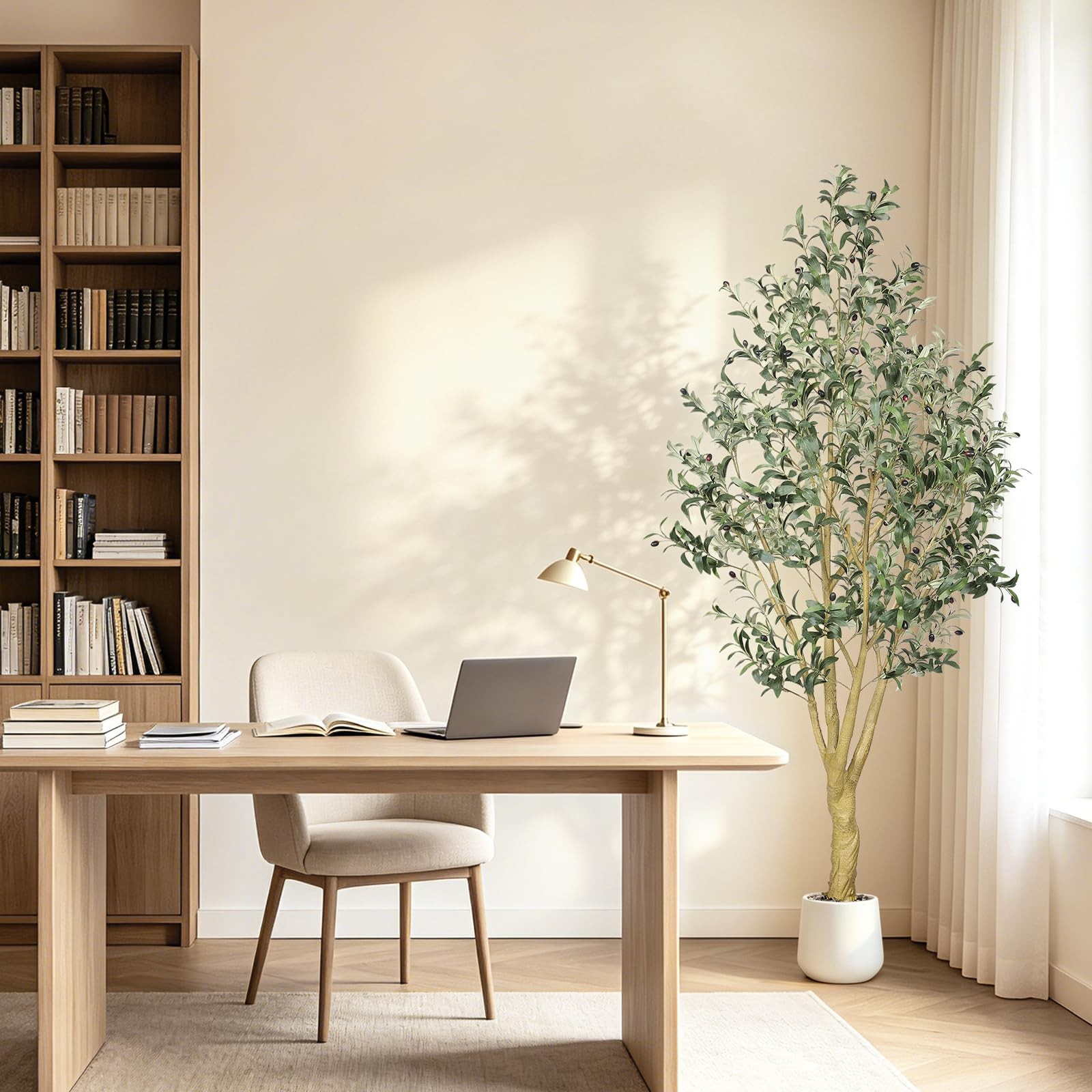 Artificial Olive Tree 7FT Faux Plants for Home Office Indoor Decor