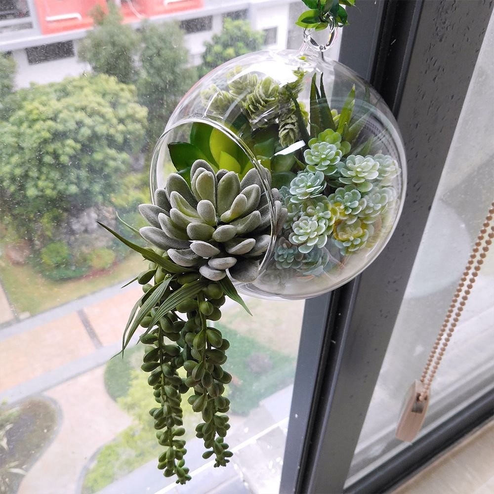 6 Pcs Unpotted Fake Succulents Assorted Faux Succulent in Different Green Art…