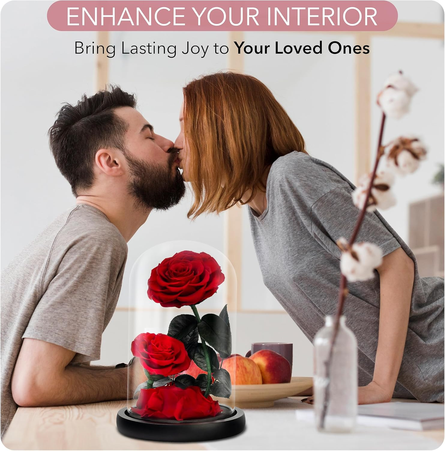 Eternal Flower in a Glass Dome: Preserved Rose – the Perfect Forever Infinity Ro