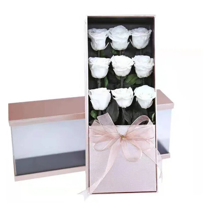 Eternal 3-Head Preserved Rose Gift Box- Factory Direct