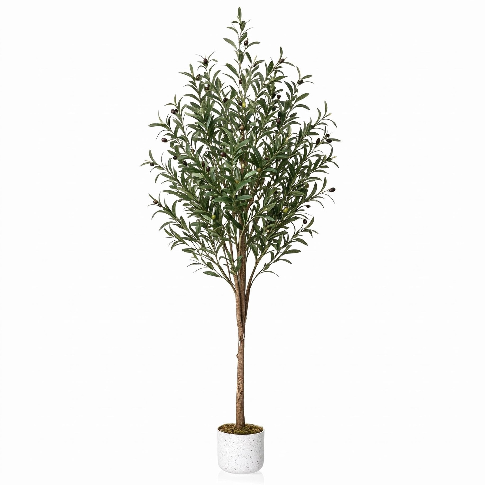 Garvee 5.3FT Artificial Olive Tree in Pot Fake Olive Plants with Nautral Leaves