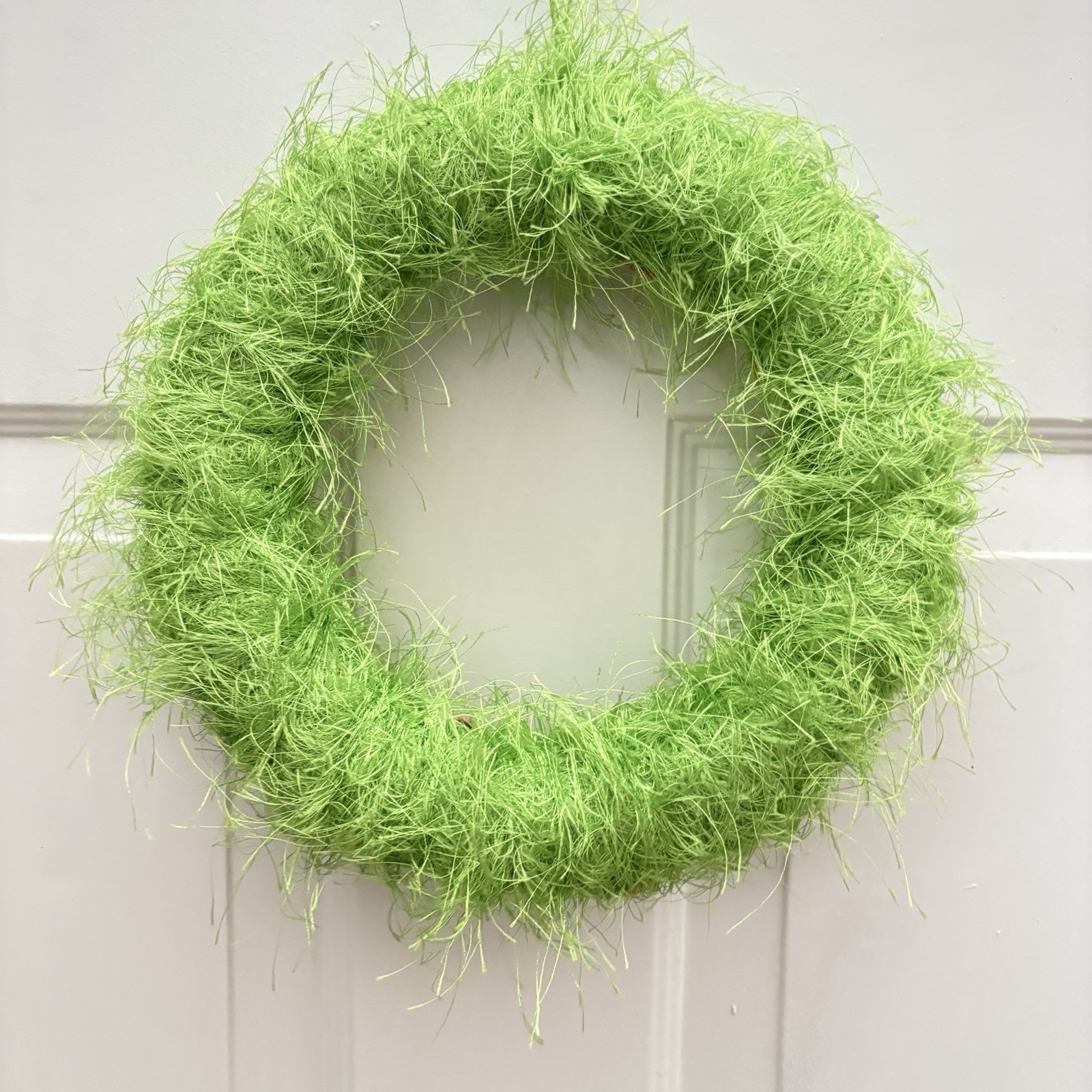 Decorative Yarn Door Wreath Colorful Spring Summer Wreath Flower Wall Hanging