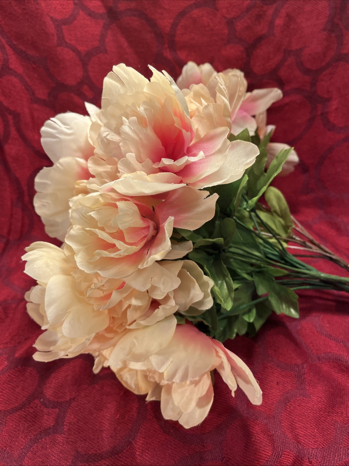 Silk Peony Artificial Fake Flowers Bunch Bouquet Home Wedding Party Decor – 9455