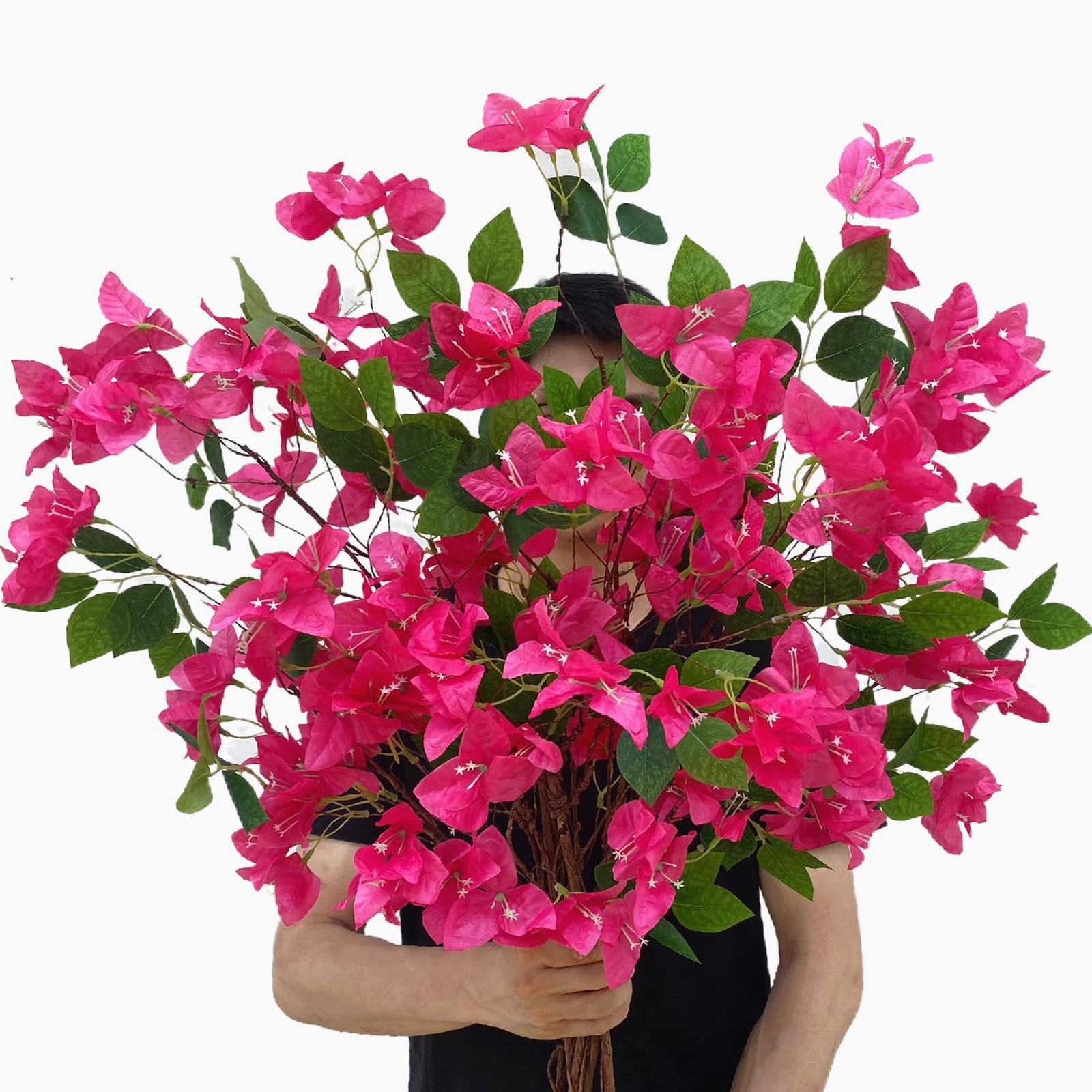 Pack Of 4 Long Artificial Bougainvillea Flower Stems 45 Silk Bougainvillea Plan