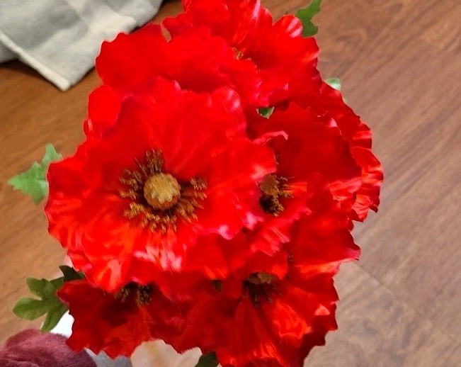 Lot of 4 Red Peony Bush By Ashland Artificial Faux Floral 20”