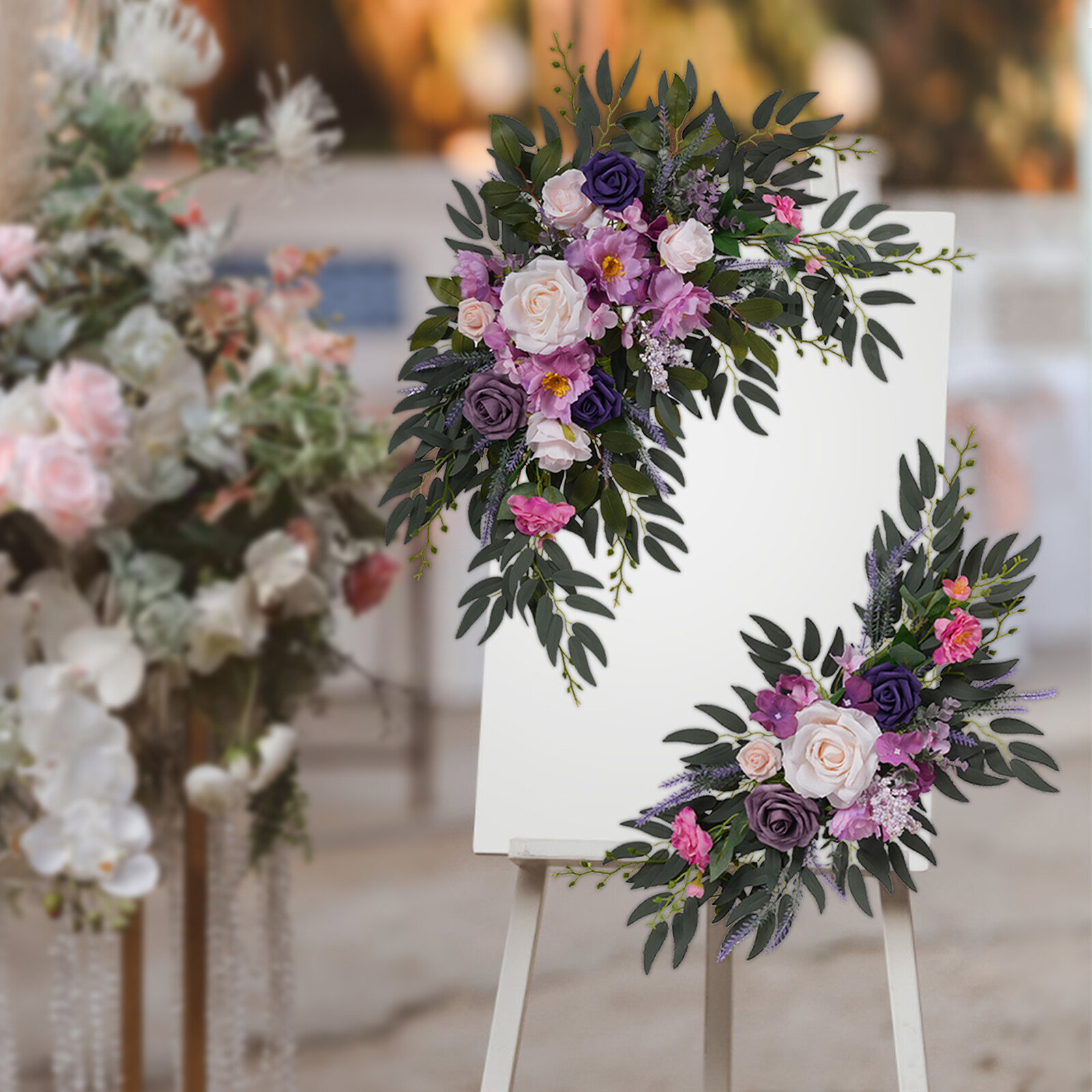 Artificial Wedding Arch Flowers Kit Artificial Flowers for Wedding Decoration US