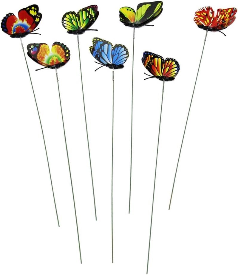 12PCS Butterfly Stakes 11.4 inch Waterproof Butterfly Garden Decorations