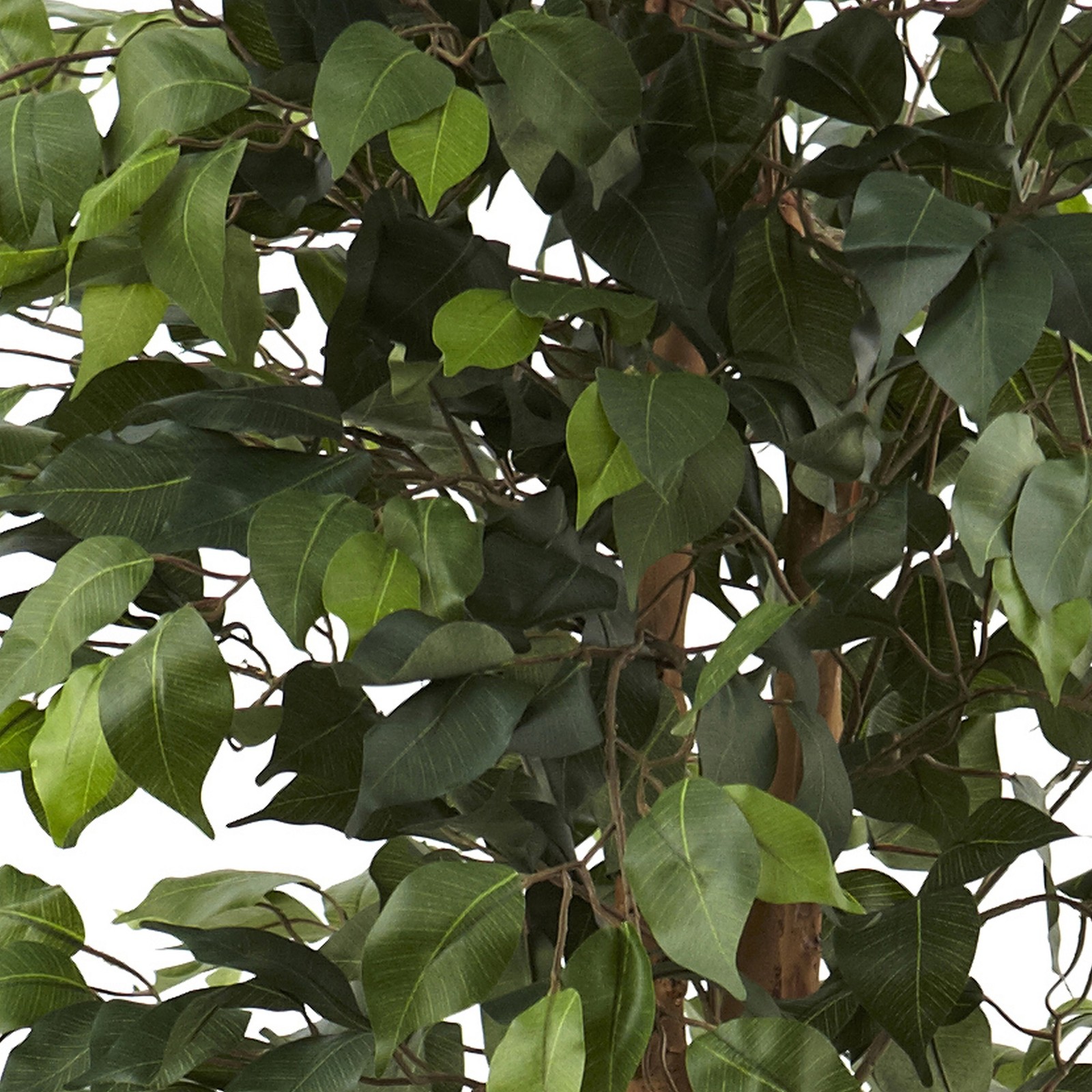 Nearly Natural 6.5ft Ficus with Decorative Planter in Green