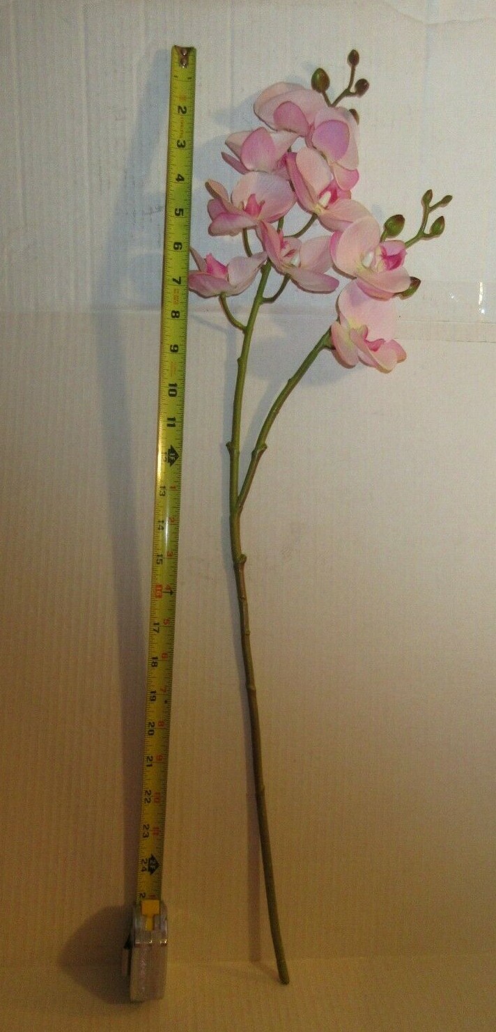 Artificial Butterfly Orchid Floral Flower Double Stem 9 Blooms Home Decor Weddin