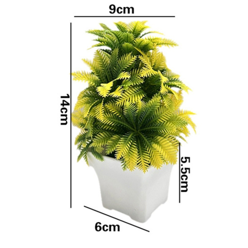 Coconut Leaf Faux Potted Plant for Contemporary Interior and Event Design
