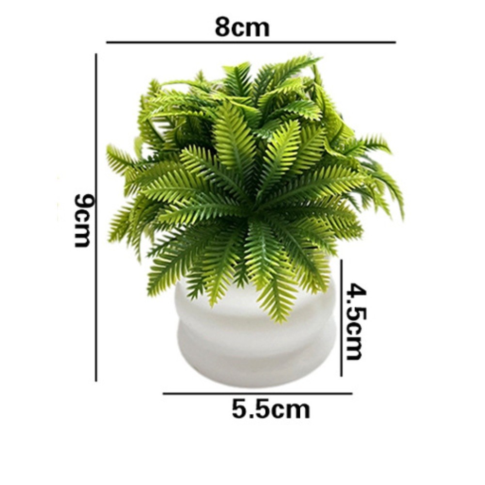 Coconut Leaf Faux Potted Plant for Contemporary Interior and Event Design