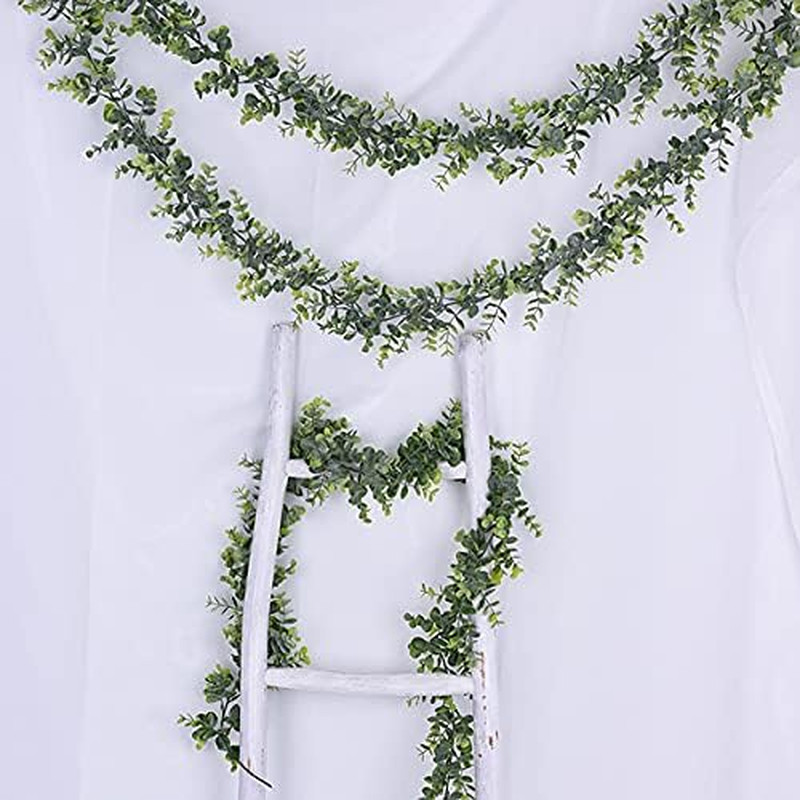 6 Pack 6Ft Faux Eucalyptus Garland Artificial Vines for Wedding Backdrop Decor