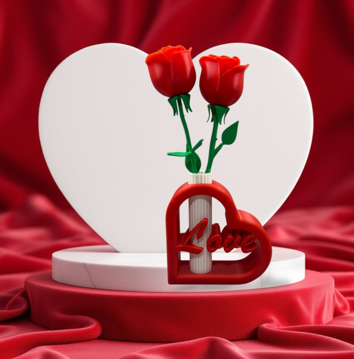 Artificial Rose Flowers Fake 3d Printed Roses Flower Bouquet Valentines Day