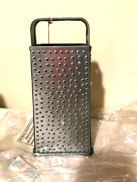 Cheese Grater in Galvanized Tin -9 inch