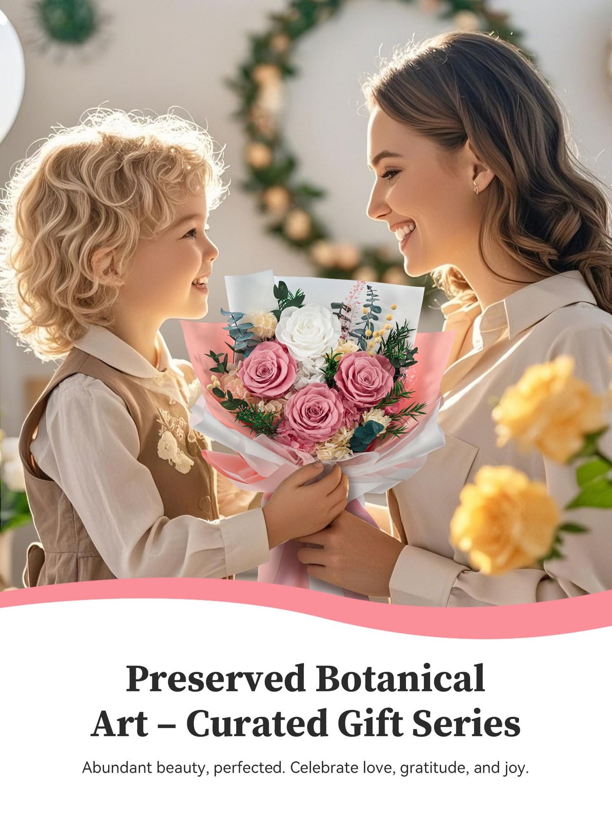 Preserved Flowers Bouquet, Forever Flowers for Delivery,Eteranl Roses, Dusty …