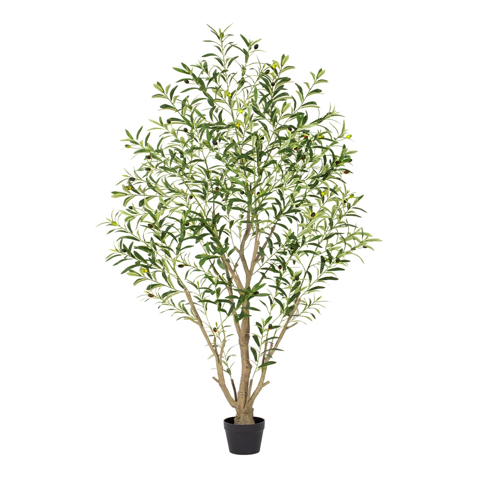6ft Olive Trees Artificial Indoor, Tall Faux Olive Tree with Realistic Leaves…