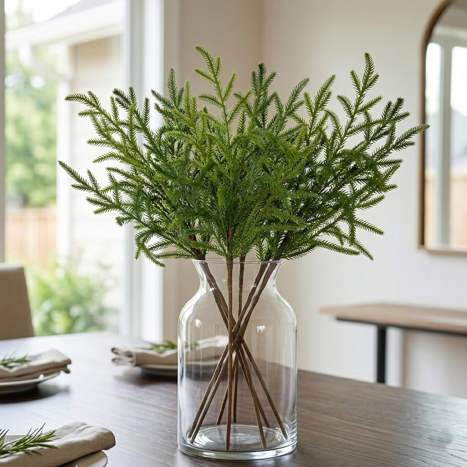 Briful Artificial Greenery Stems for Vase, Faux Greenery Branches for Indoor Out