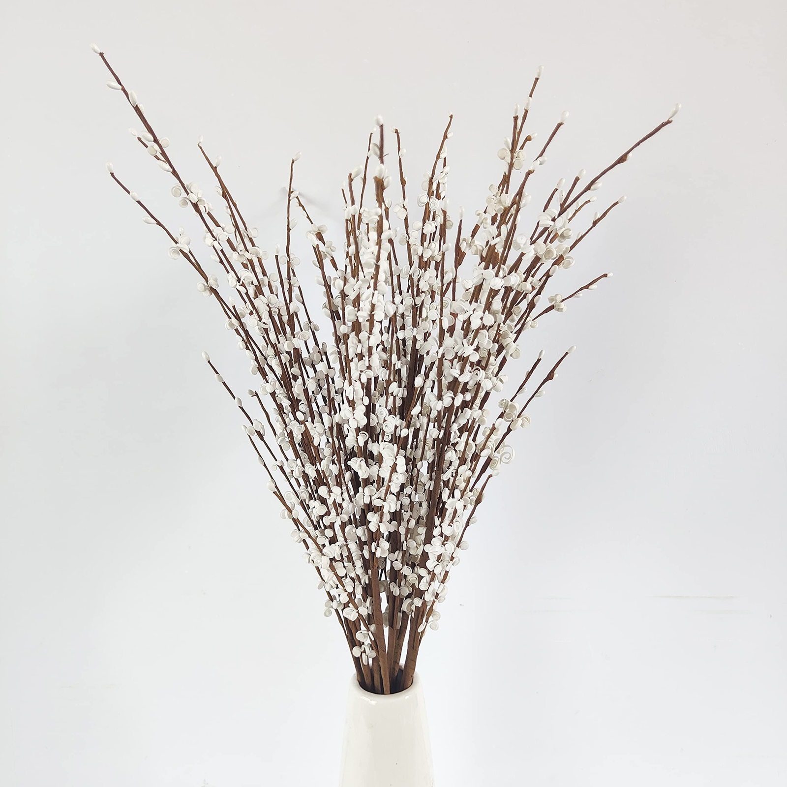 10 Pieces 29.5″ Long of Artificial Flowers Faux Jasmine Fake Flower Pussy Wil…
