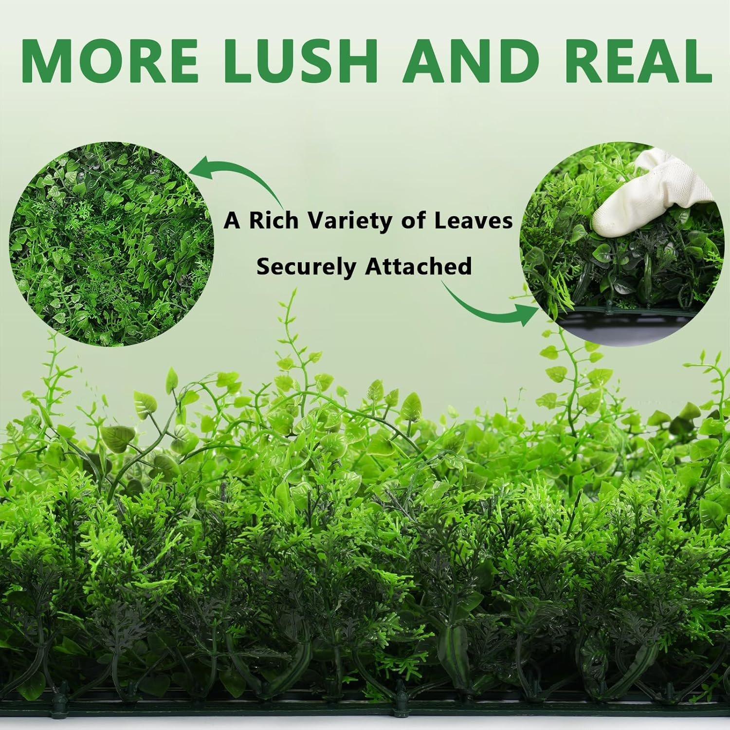 12Pcs 20”x20” Artificial Grass Wall Panels for Indoor/Outdoor Decor