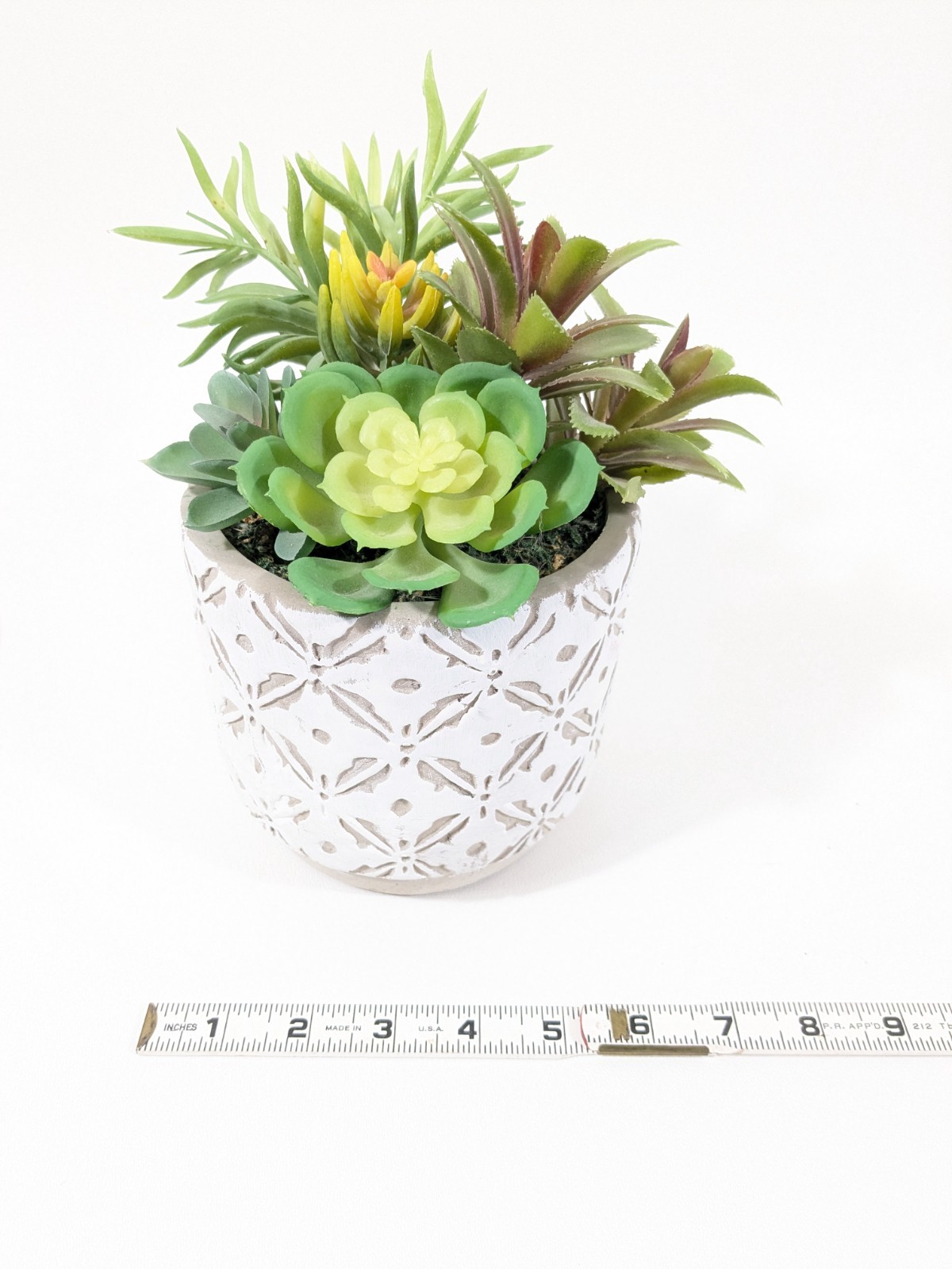 Faux Fake Succulent Potted Plant Agave Aloe Cactus Desert Plants Decor