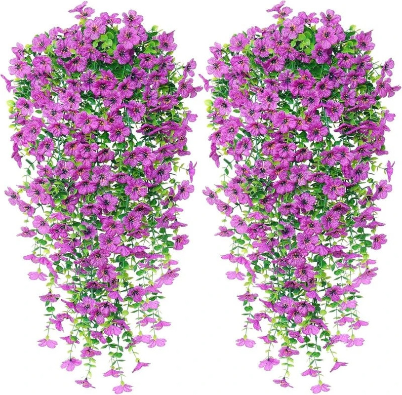 Artificial Flowers Plant Rattan Morning Glories Outdoor Wedding Bridal Arch Home