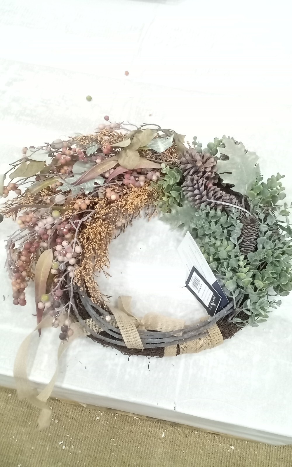 Safavieh Berry & Eucalyptus Semi – Wreath, Reduced Price 2172726937 FXP1044A