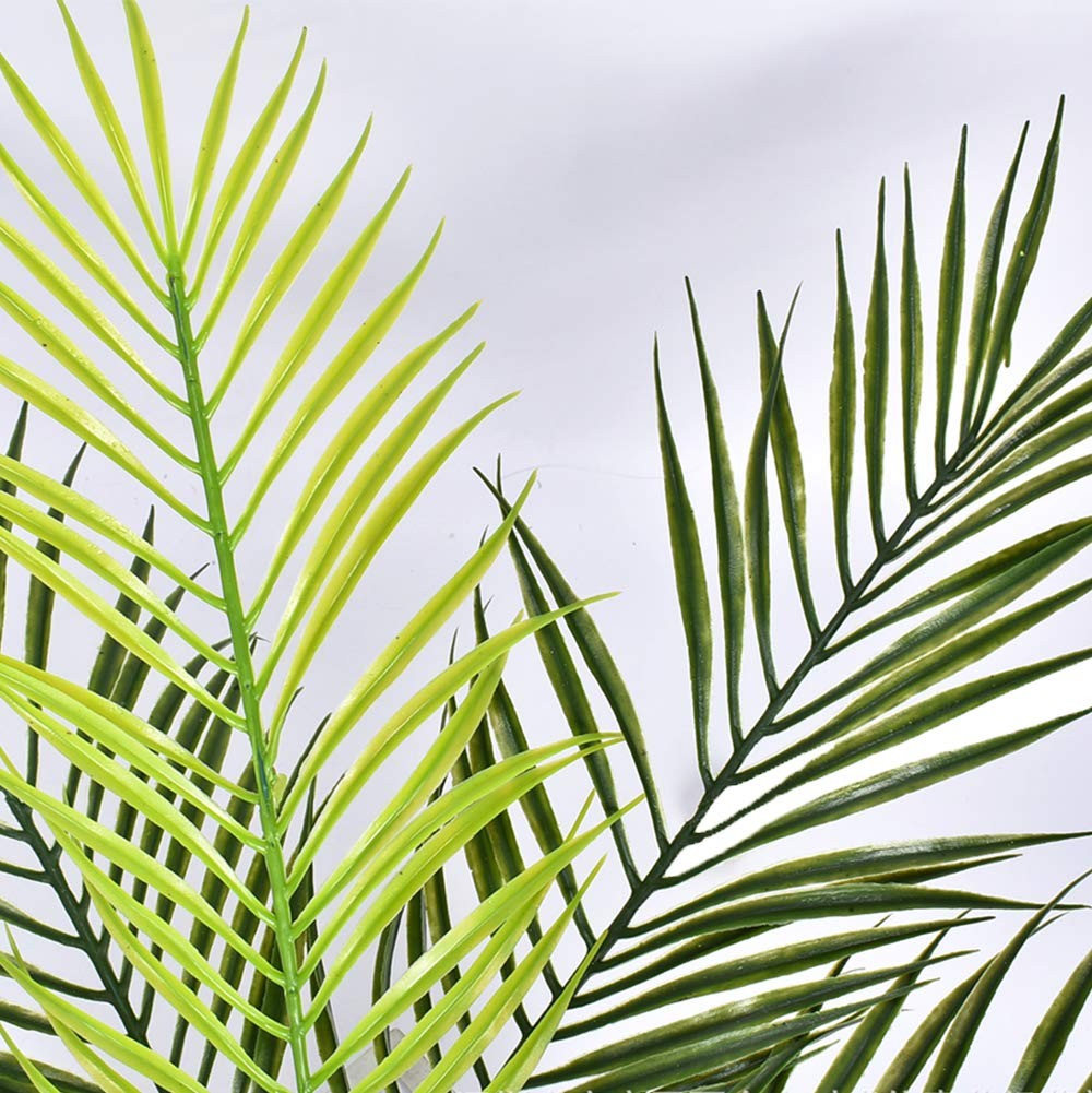 Artificial Palm Leaves Plants Faux Palm Fronds Tropical Large Palm Leaves Greene