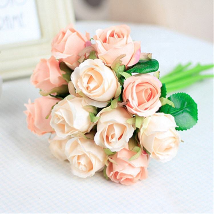 Silk Rose Floral Bridal Wedding Bouquet DIY Home Party Decor November Vibe Night