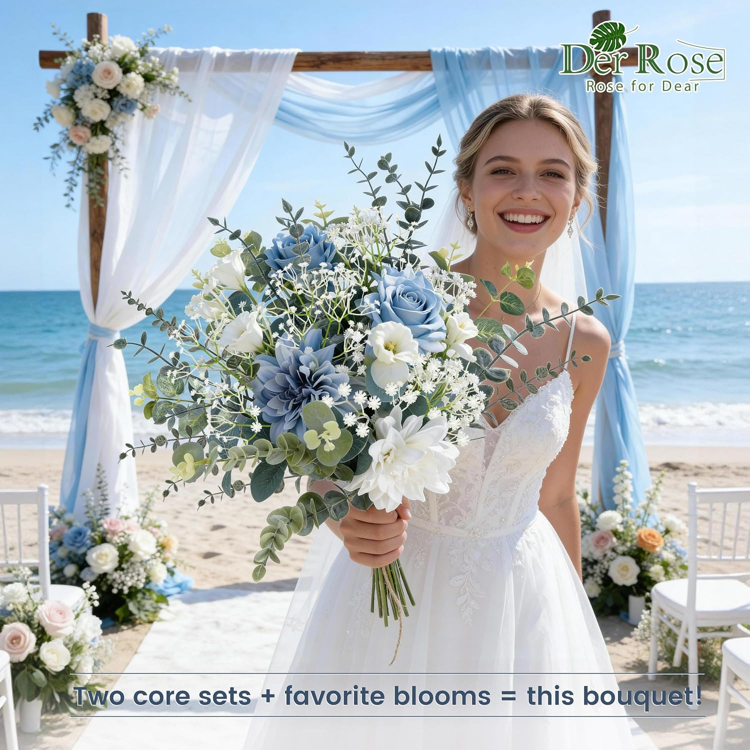 24Pcs Mixed Eucalyptus Stems and Faux Baby Breath, DIY Floral Stems | Mixed Euca