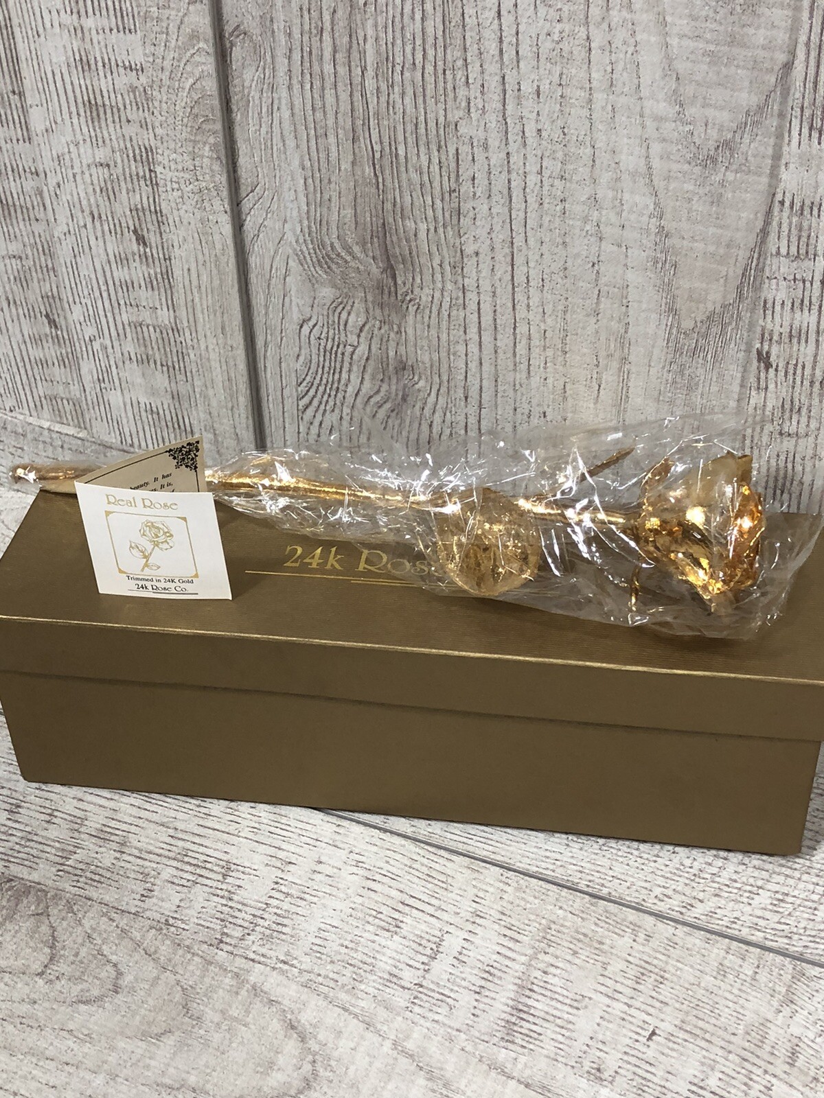 REAL 24K GOLD ROSE, Genuine One Of A Kind Rose Hand Dipped In 24K Gold To Last..