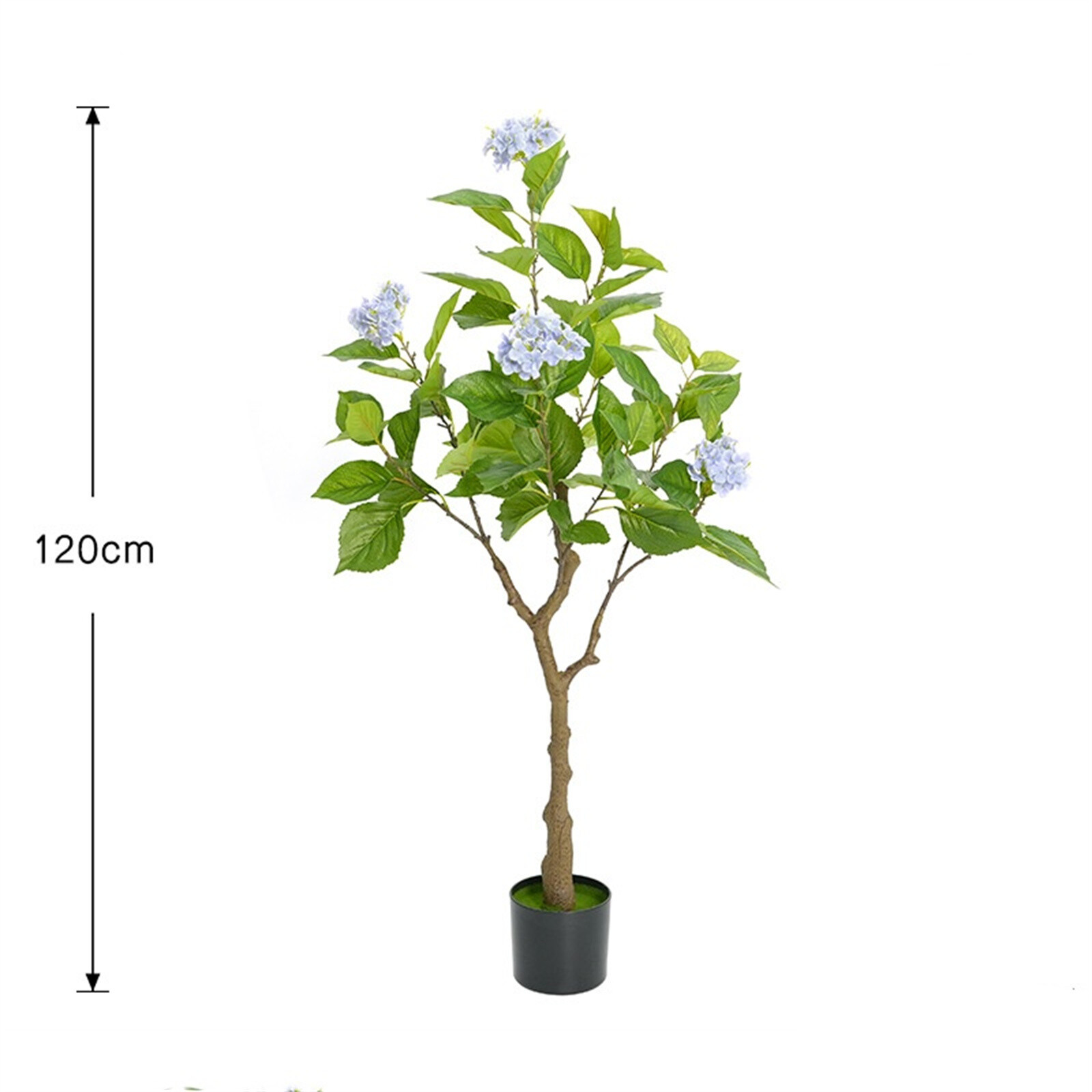 Artificial Hydrangea Flowers Tree 4ft/5ft Tall Potted Decorative Hydrangea Tree