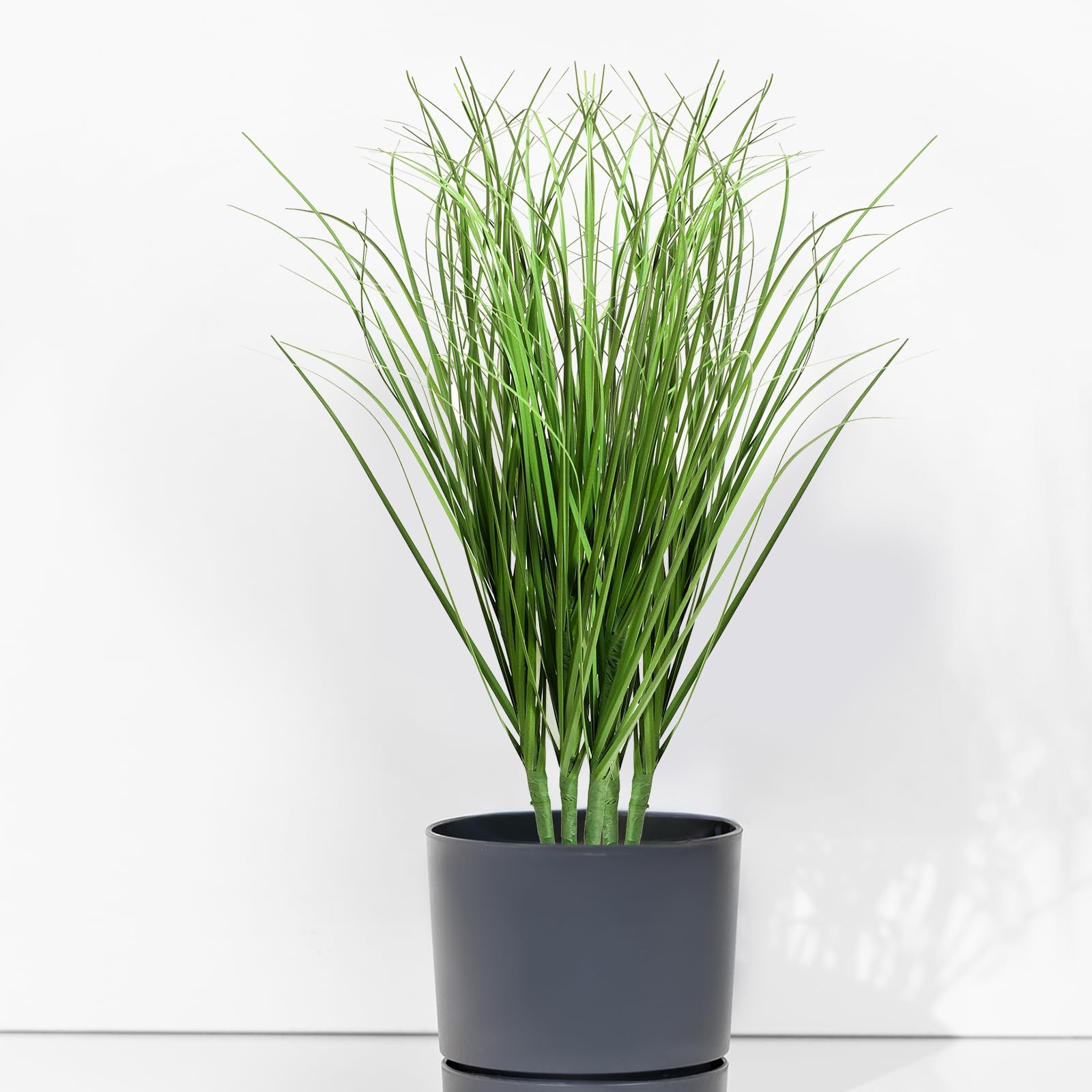 10 PCS Artificial Plants Onion Grass, Faux Shrubs Wheat Grass Greenery Stems Oni