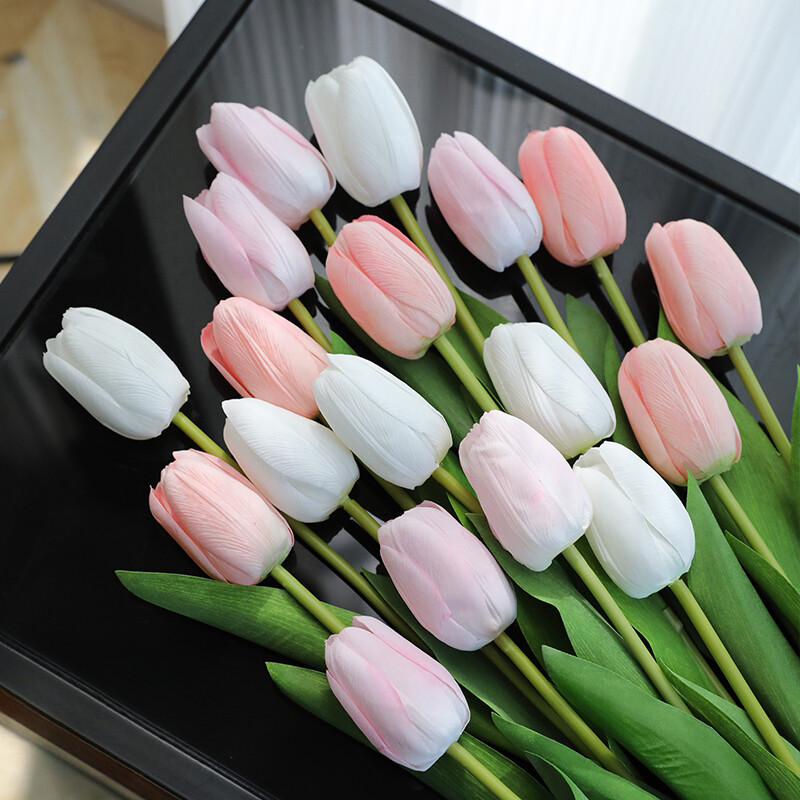 6/12pcs Tulip Artificial Flowers DIY False flowers Ornaments Flower Arrangement