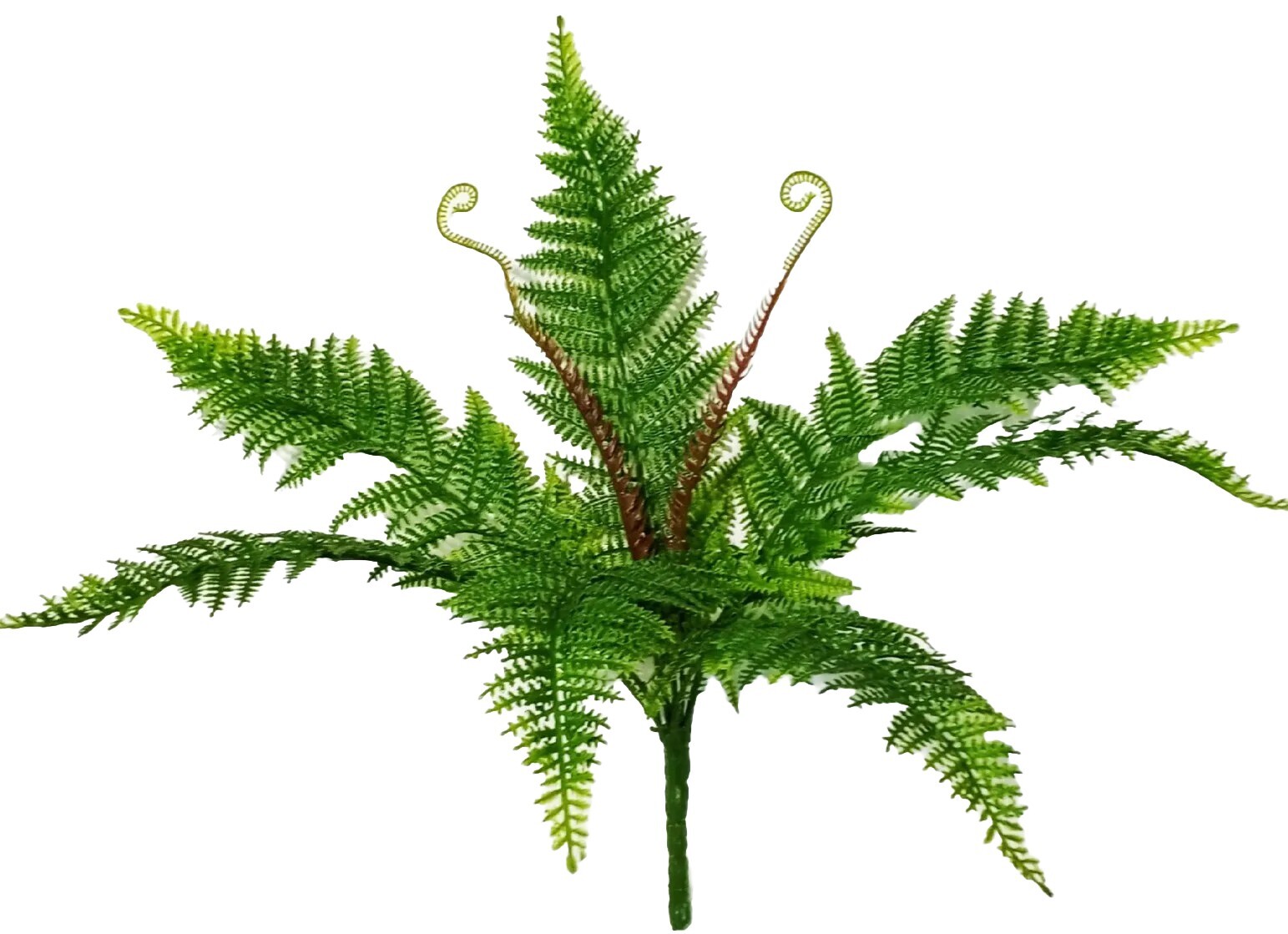 Plastic Fern 17″ Bush Leaf Greenery Foliage Plant Flower In/Outdoor Decor USA