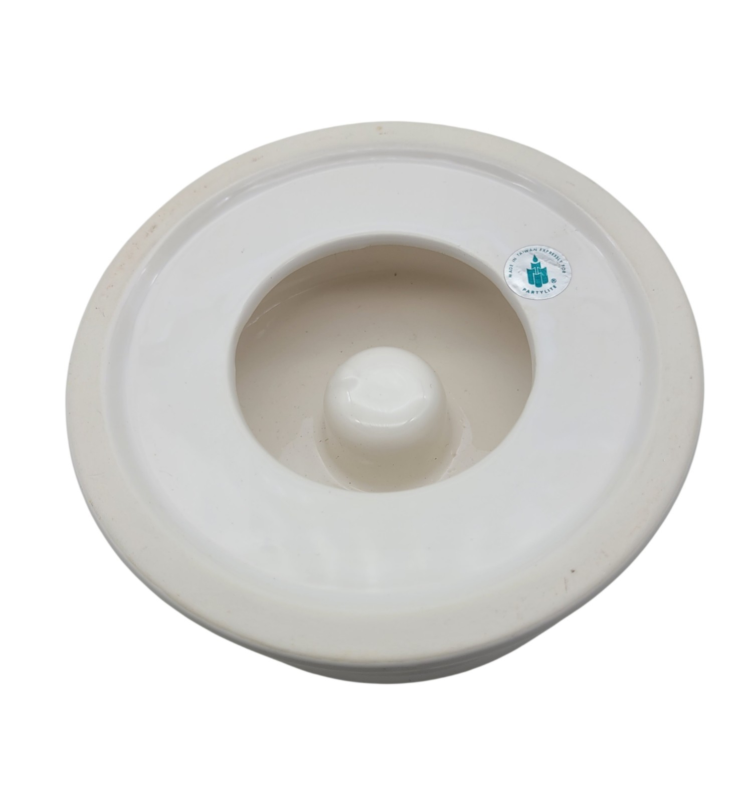 NIB Partylite Moonlight Garden Floral Candle Ring with Porcelain Candle Base 10″
