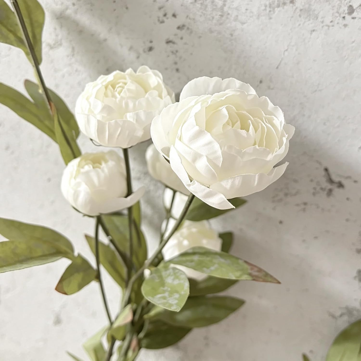 6 Pcs Faux Peonies Artificial Flower 29 Inch Artificial Flowers Bulk Silk Fake B