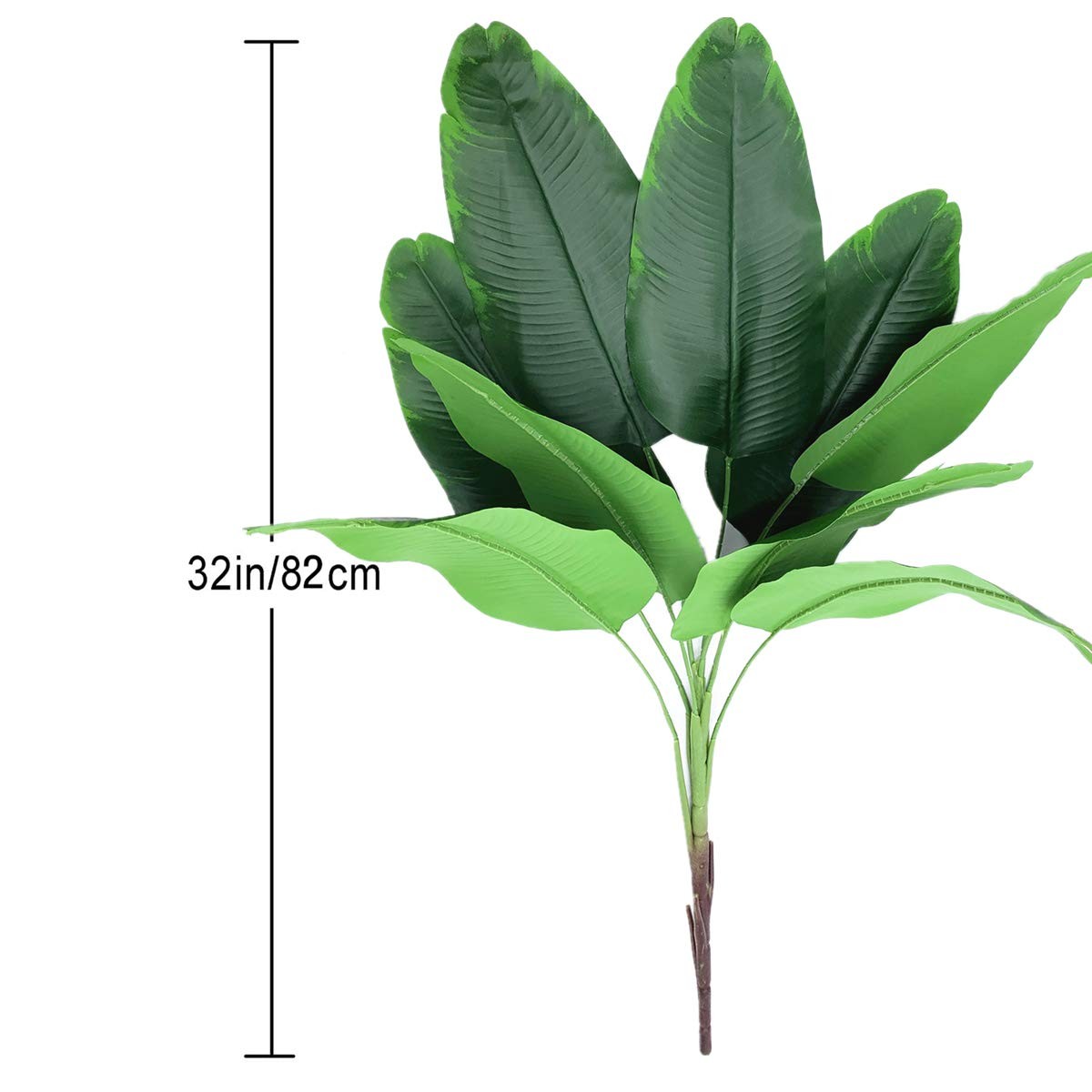 32 Inch Artificial Banana Tree Tropical Fake Palm Plant Large Greenery Indoor Ou