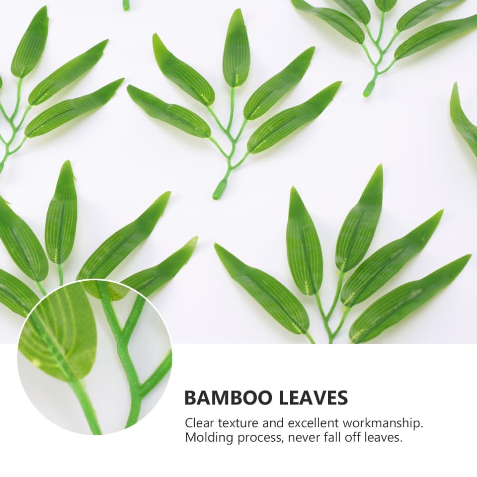 Simulated Bamboo Leaves Branches Artificial Greenery Home Office Party Decor …