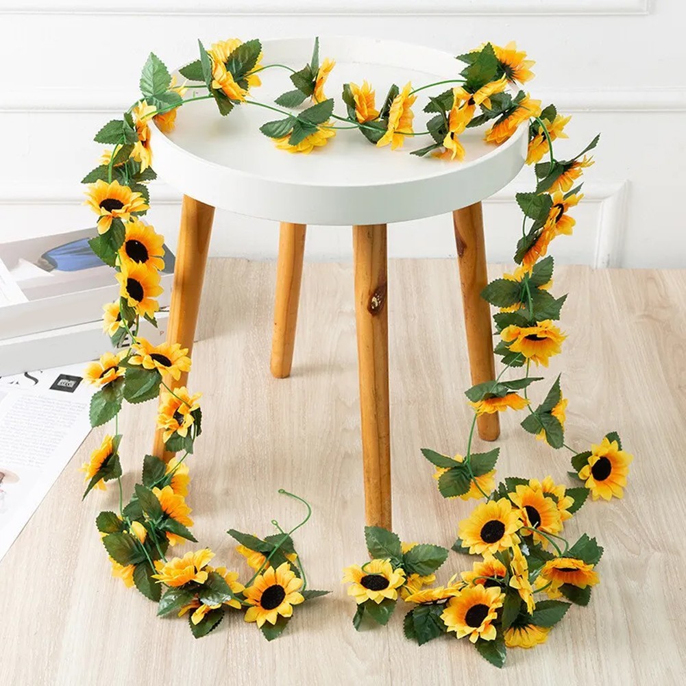 Sunflower Garland for Gardens Add a for splash of Color to Your Outdoor Space