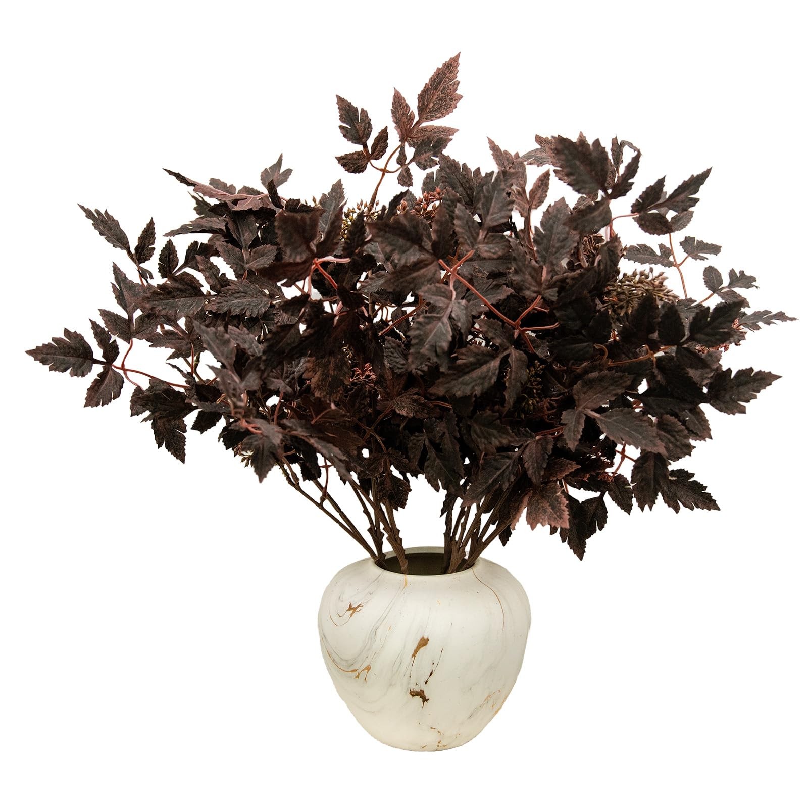 24″ Artificial Flowers, Deep Purple Faux Flowers for Vase Arrangements, Home …