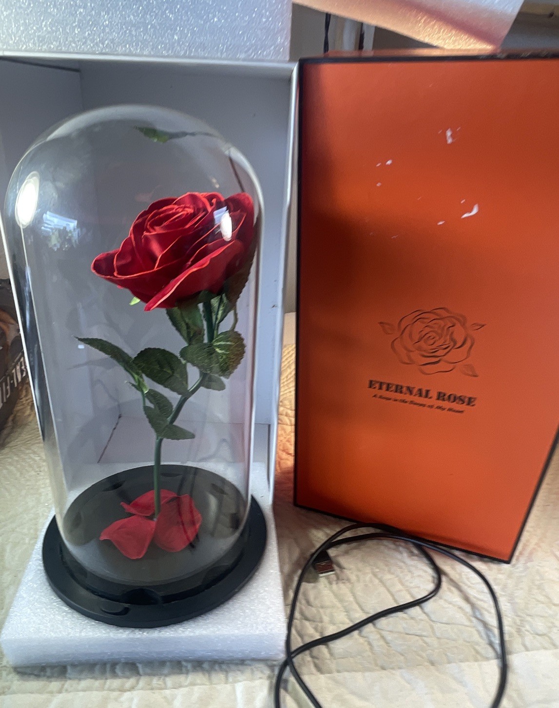 Forever Preserved Rose – Eternal Rose in Glass Dome – Tested Works